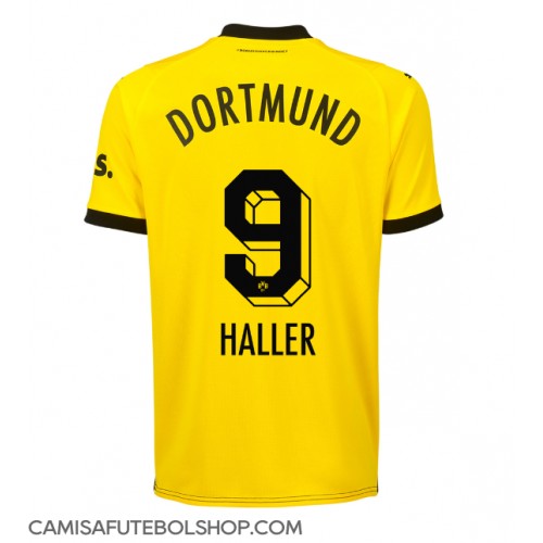 Camisa de time de futebol Borussia Dortmund Sebastien Haller #9 Replicas 1º Equipamento 2023-24 Manga Curta